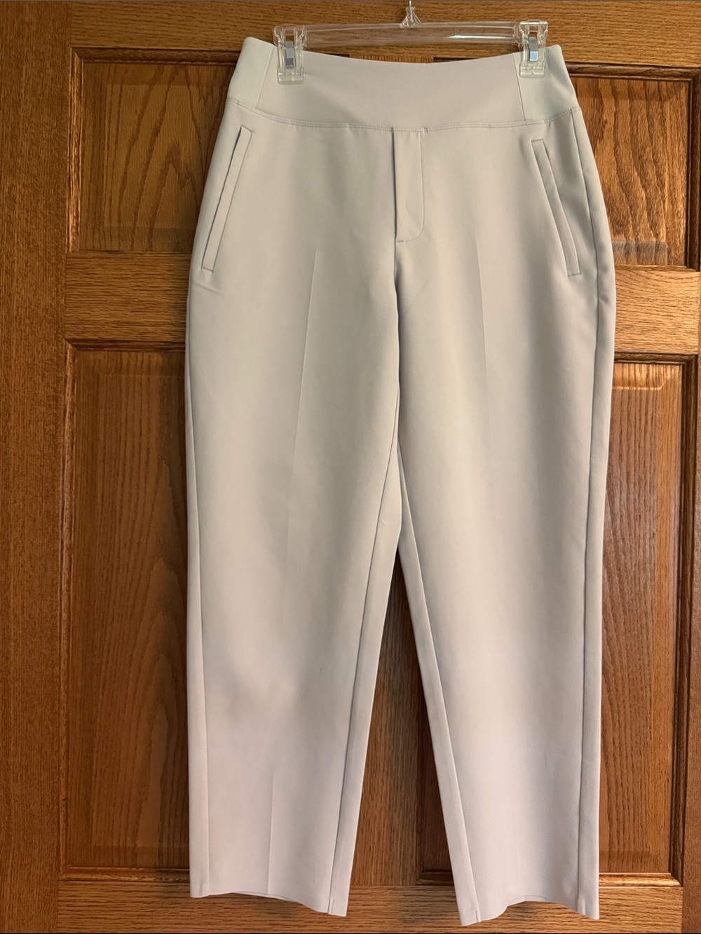 Light Cream Cropped Trousers